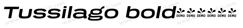 Tussilago bold字体转换
